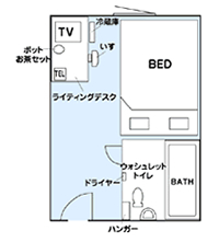 ダブルルーム間取り